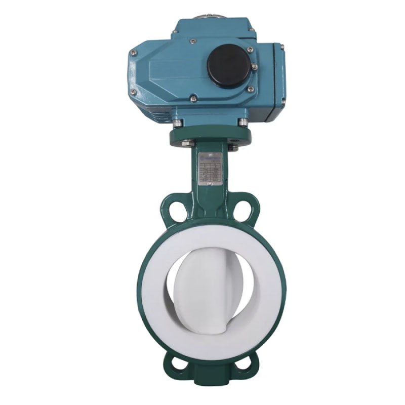 Поворотный затвор дисковый футерованный межфланц. (WCB/WCB+PTFE) DN250// Управление электропривод ГЗ 220V/380V