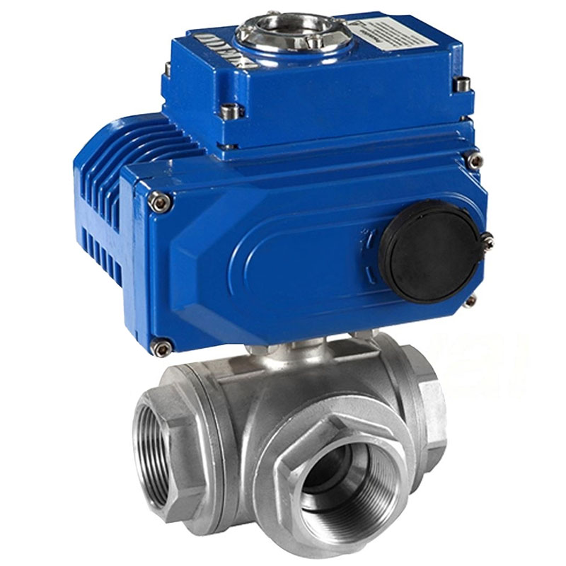 Кран шаровой нерж. 3-х ходовой (TypeL) ВР/ВР/ВР 1 1/2